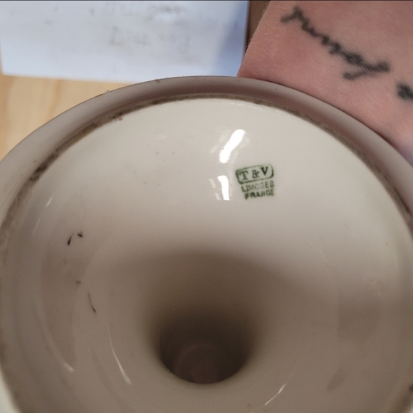 TRESSEMANES & VOGT Black Limoges Candlestick - Picture 5 of 6